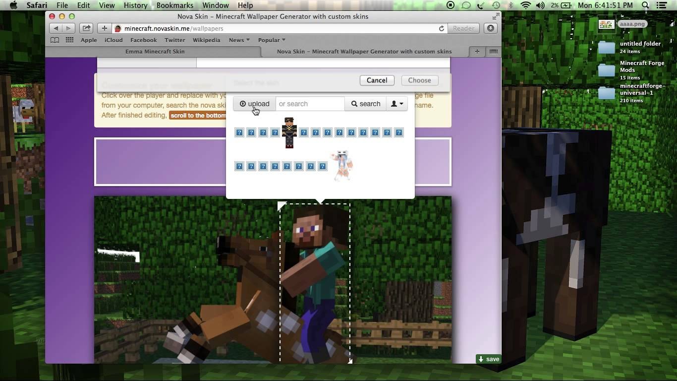 Minecraft Papercraft Studio Pc Animating Your Minecraft Skin On Mac And Pc How To Printable Papercrafts Printable Papercrafts
