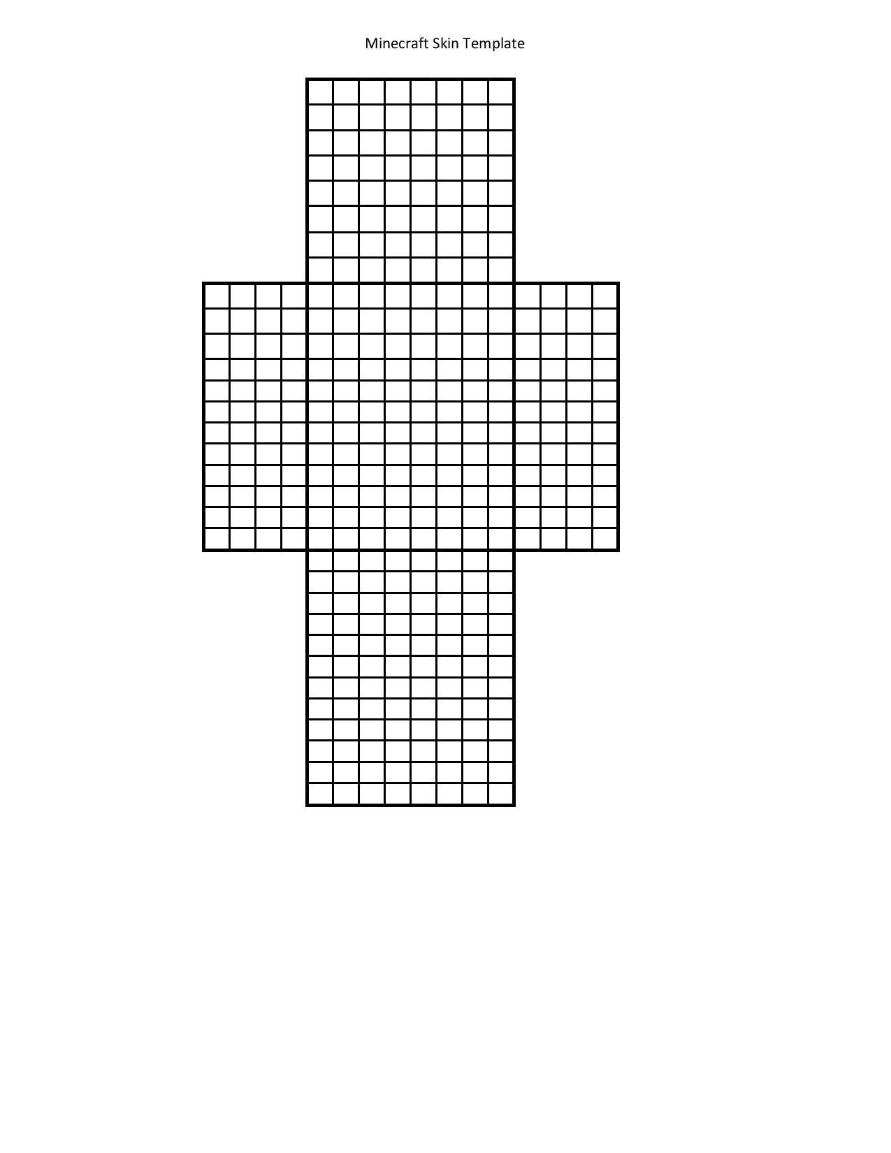 Minecraft Steve Papercraft Printable Template for Minecraft Skin Creation Use Markers or