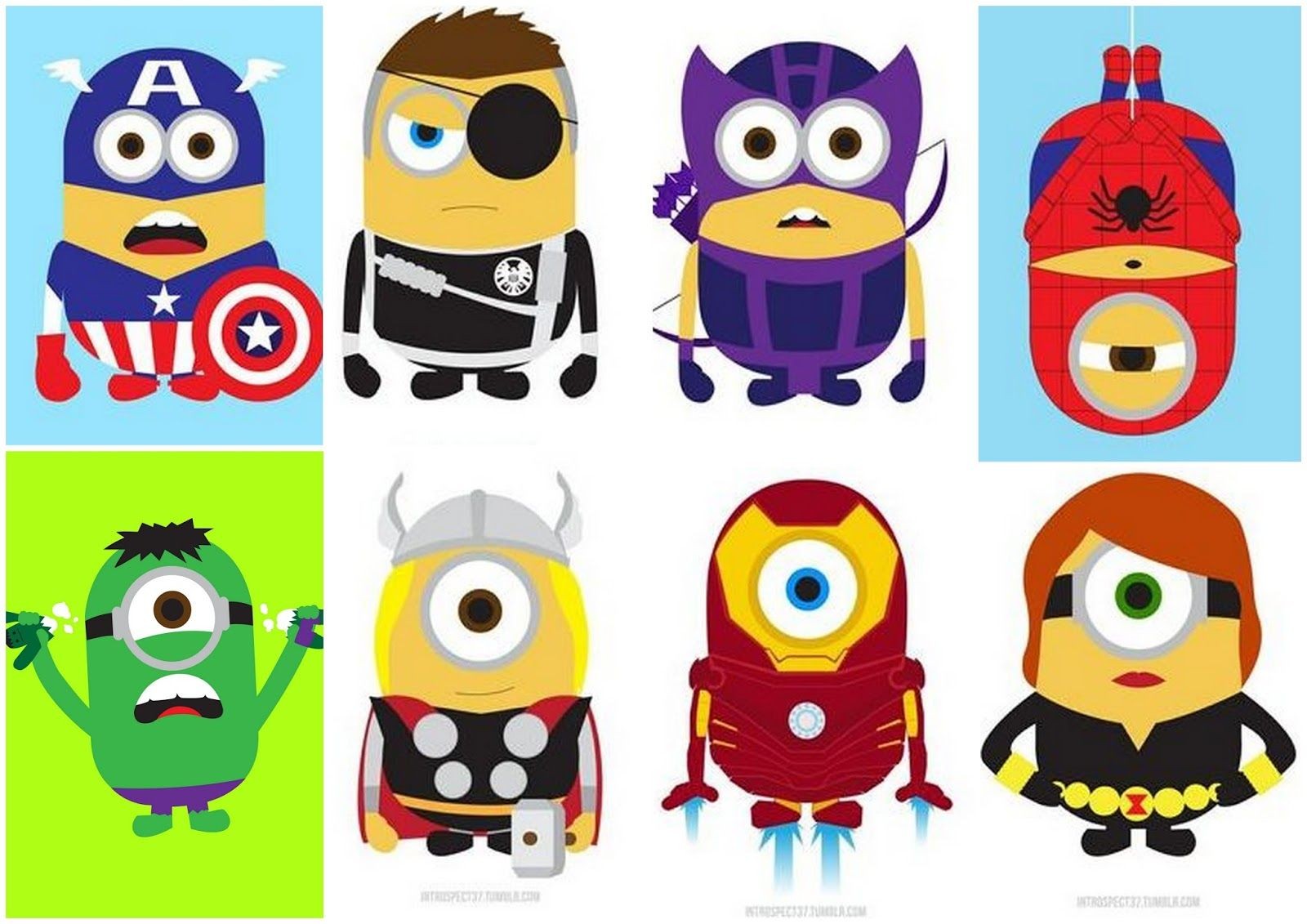 Minion Papercraft Minion Superhero Clipart Printables Minions Vengadores