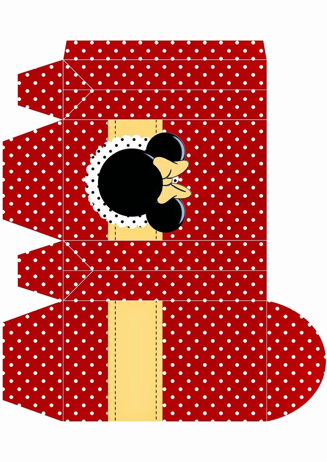 Minnie Mouse Papercraft Divertidos Imprimibles Gratis De Minnie Mouse Rojo