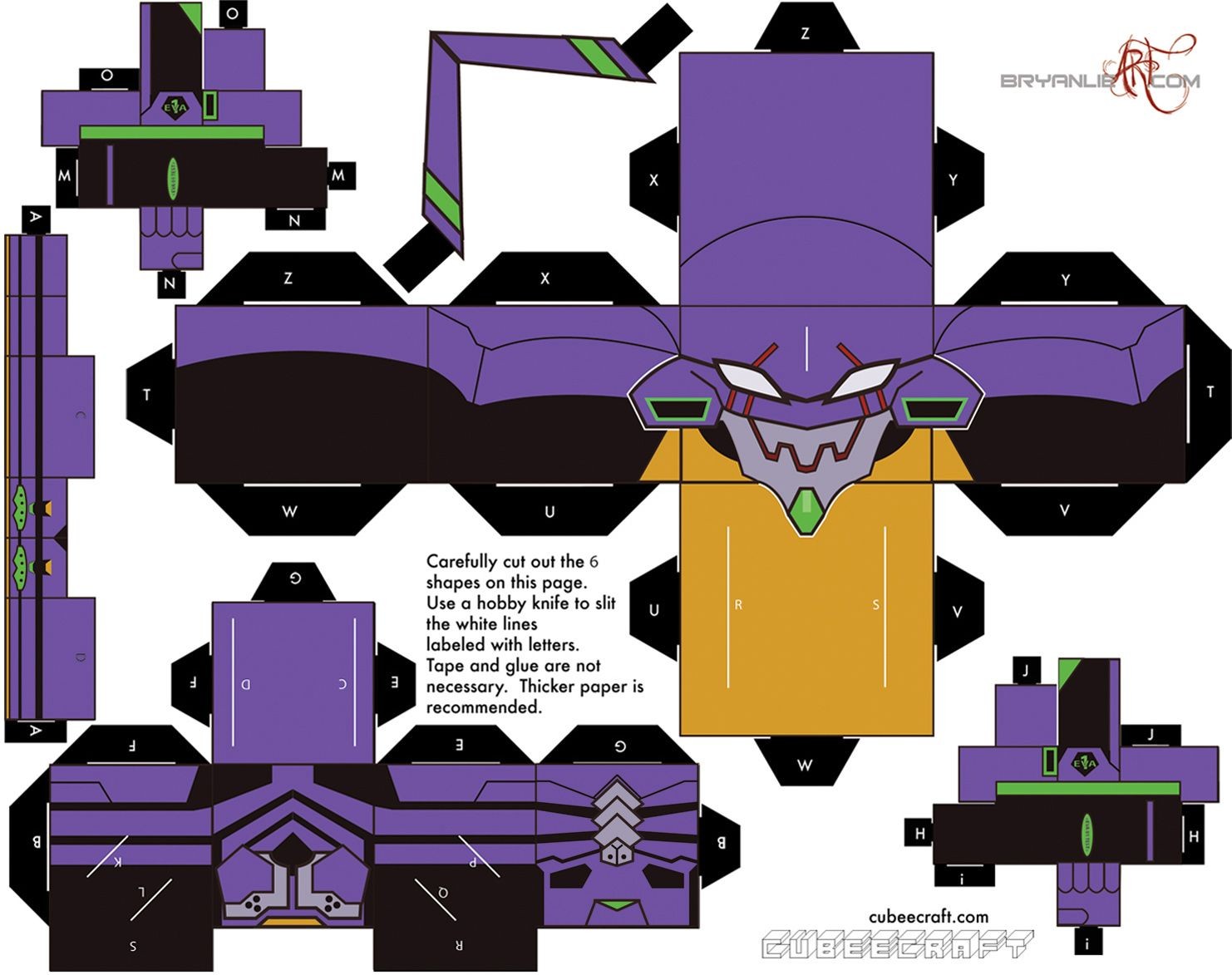 Monster Papercraft Papercraft Evangelion Unit 1 Tv Evangelion