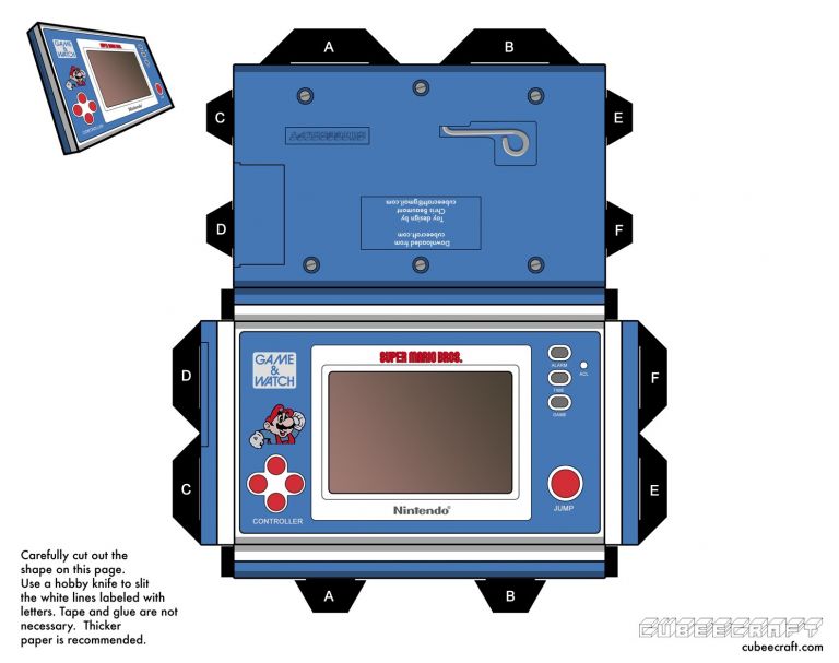 Nintendo Ds Papercraft Nes Papercraft by Jhonat D2sbr30 1 984 2 806 ...