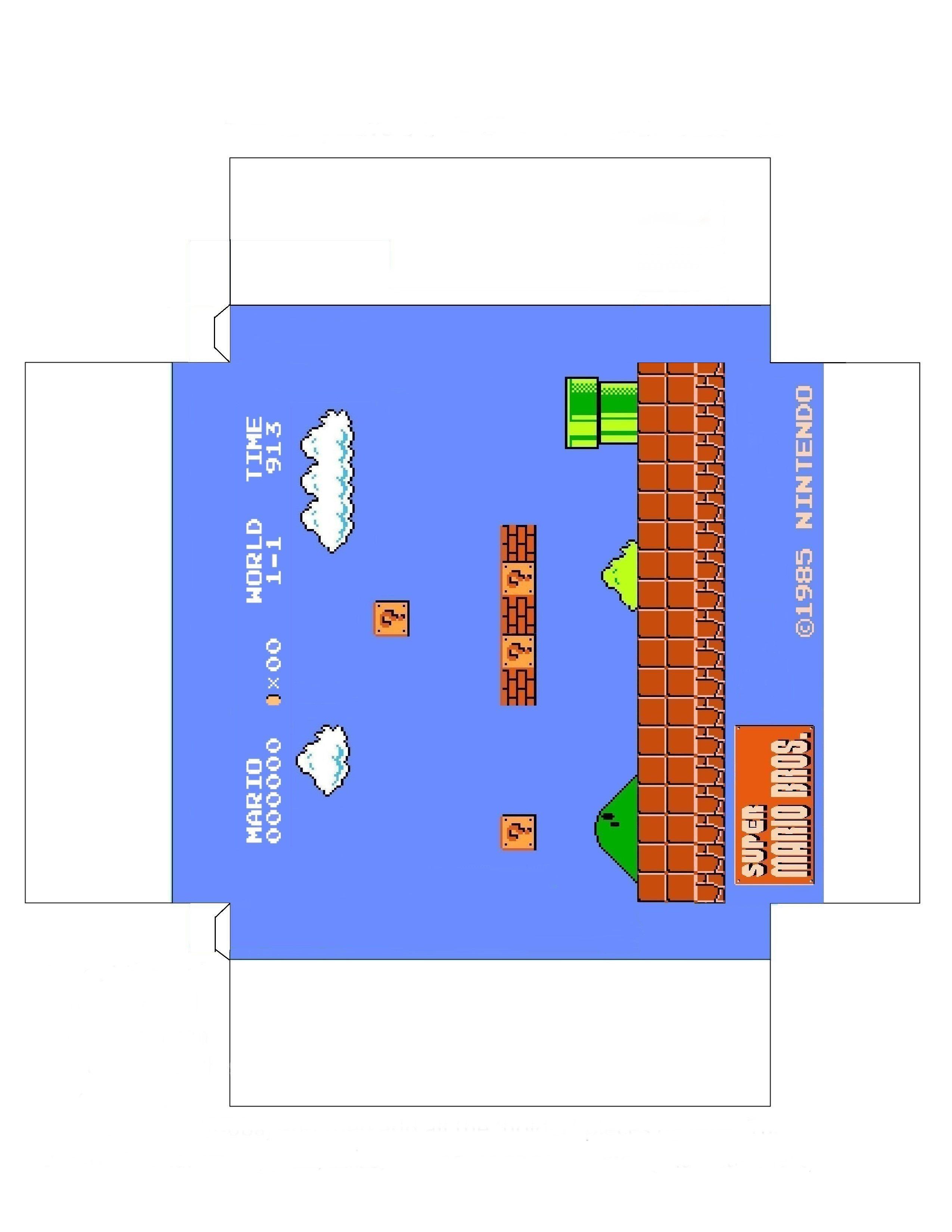 Nintendo Papercraft Super Mario Bros Diorama Papercraft Geek&freak&friki