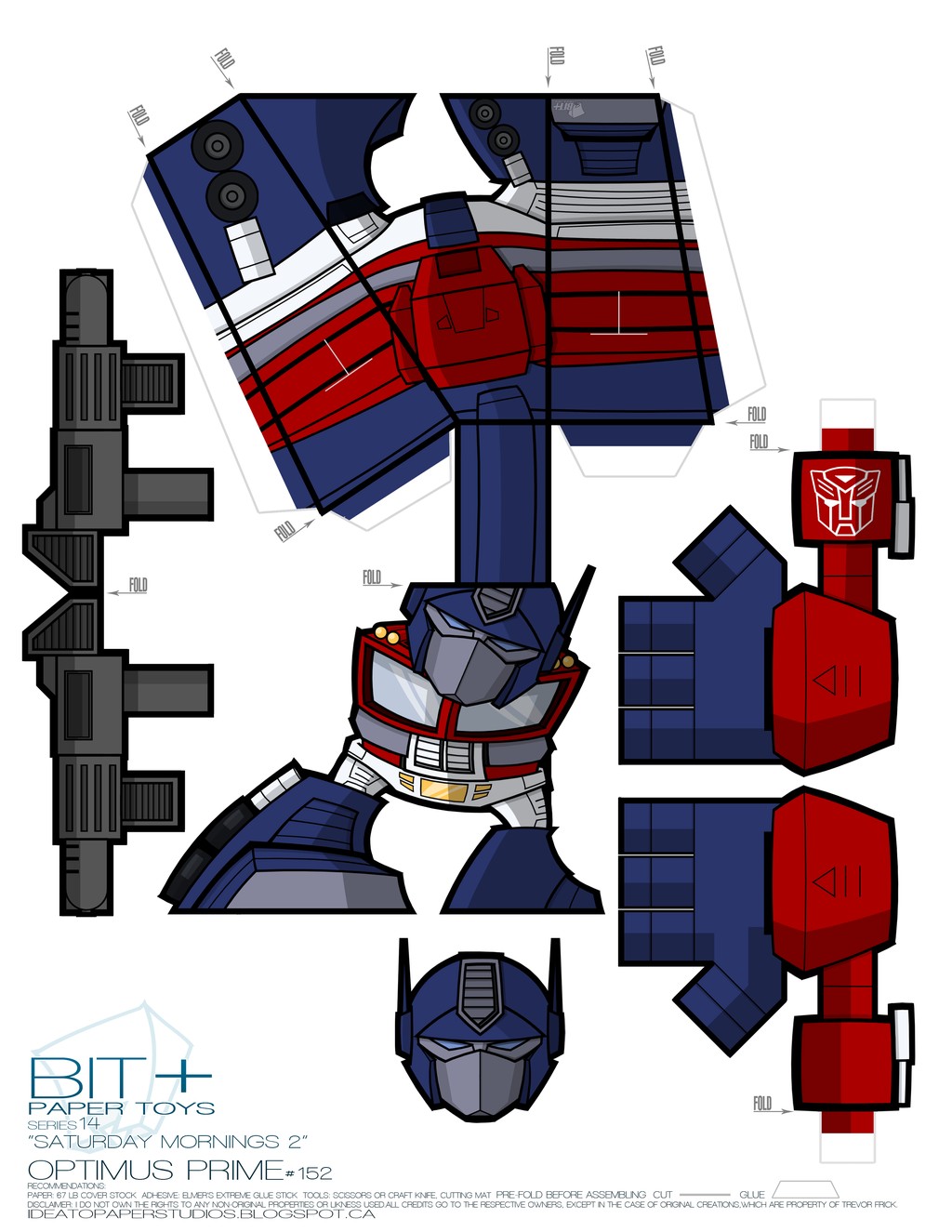 Optimus Prime Papercraft Transformers Cubees Favourites by Darknlord91 On Deviantart