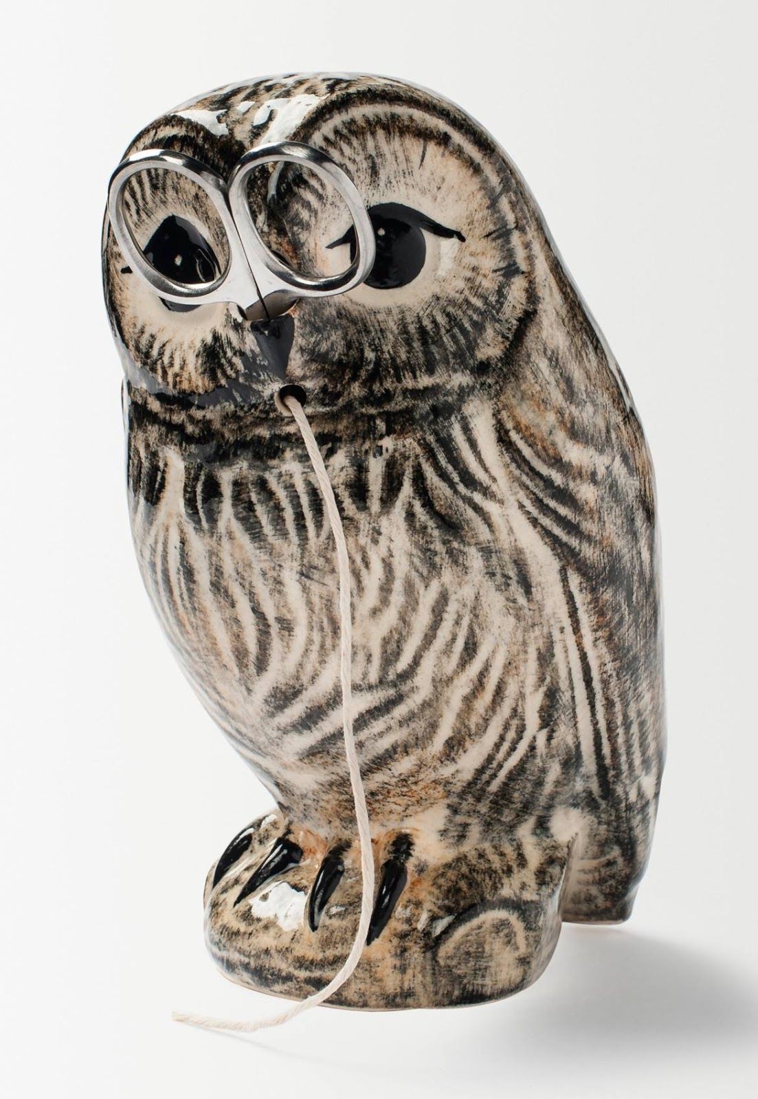 Owl Papercraft Owl String Dispenser with Scissor Glasses