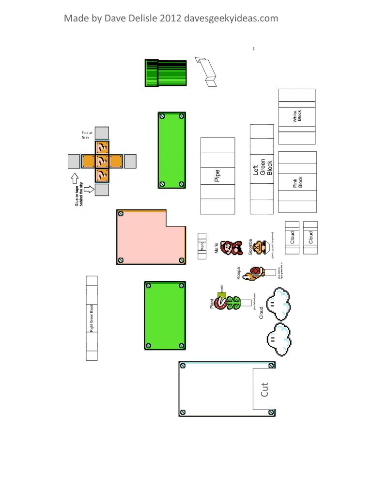 Printable Paper Mario Papercraft - Printable Papercrafts - Printable ...