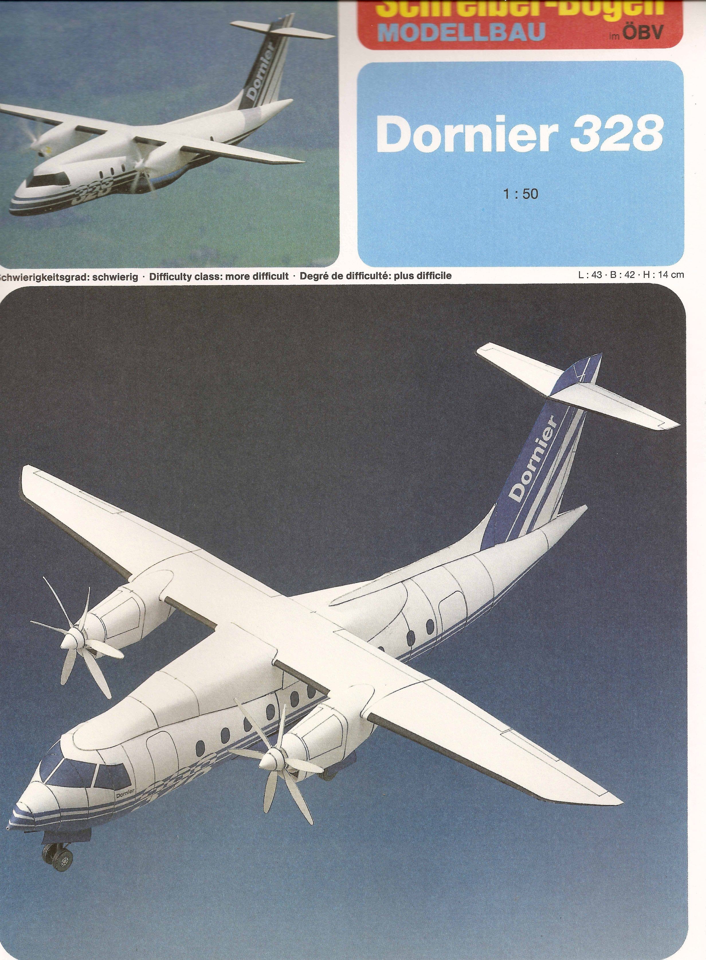 Papercraft Airplane Models Do 328 Craft Karton Ideas Pinterest