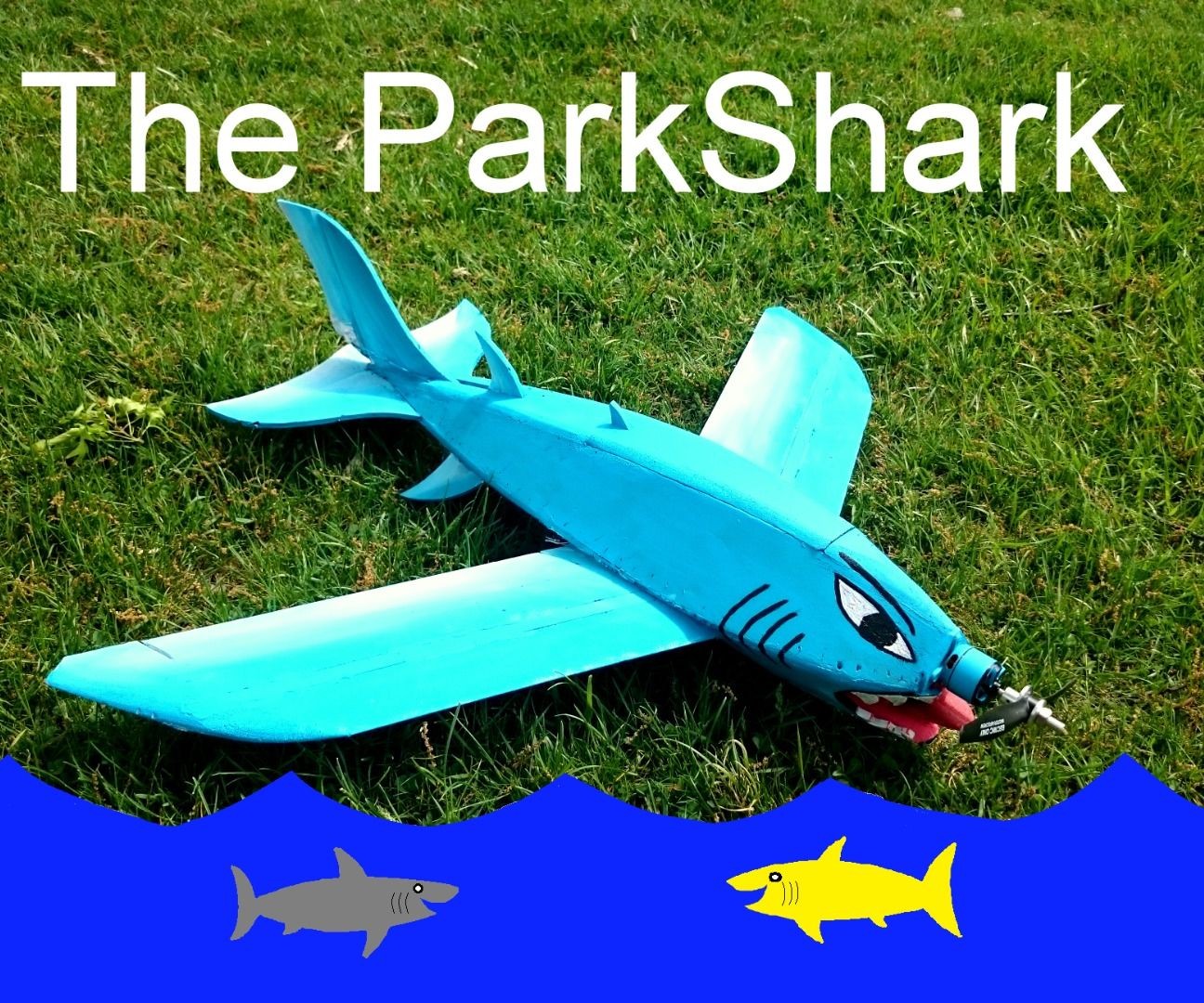 Papercraft Airplanes the Great Blue Parkshark Rc Airplane