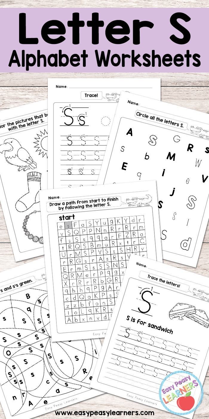Papercraft Alphabet Free Printable Letter S Worksheets Alphabet Worksheets Series