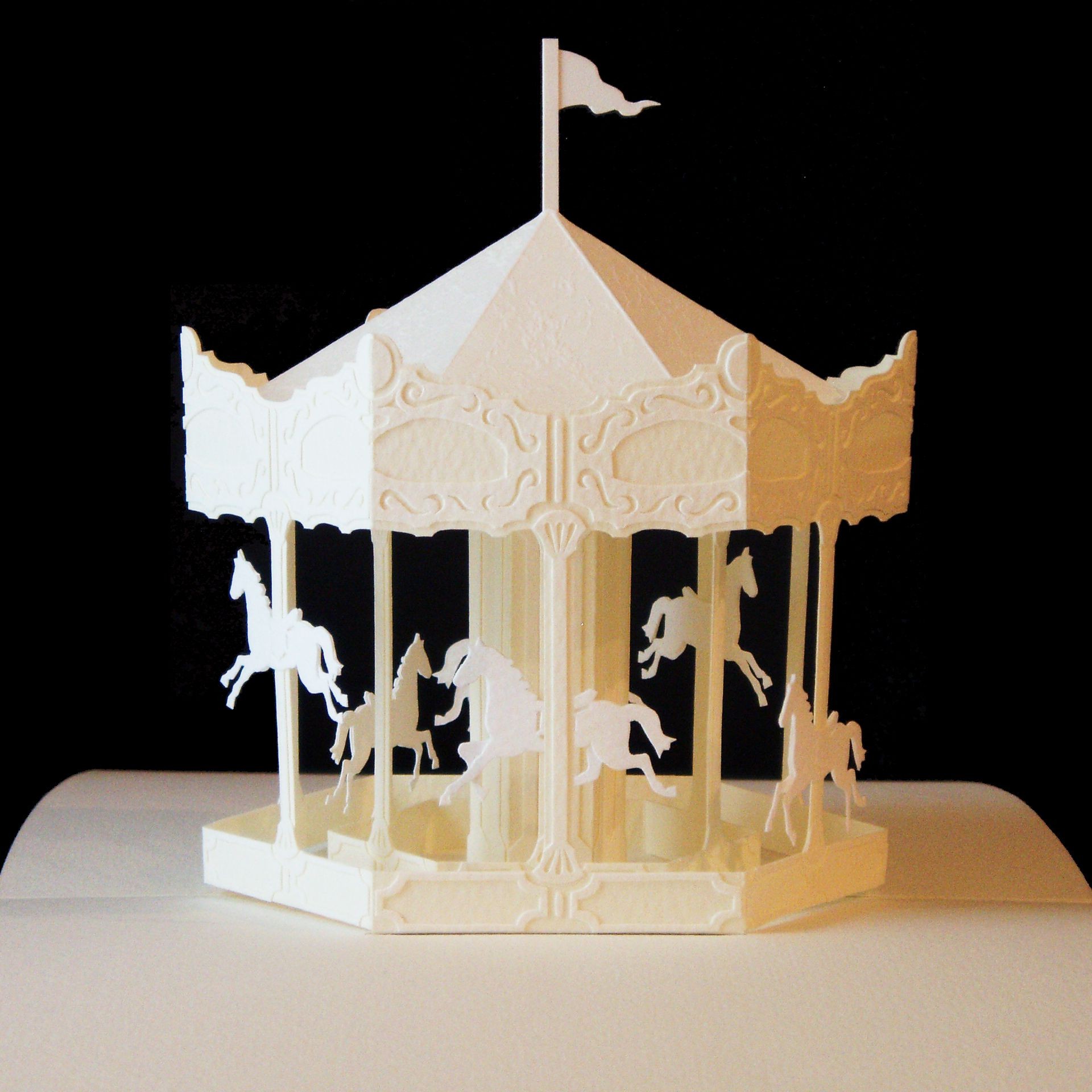 Papercraft Architecture Merry Go Round Pop Up Paper Craft This Artist S Work is Incredibly