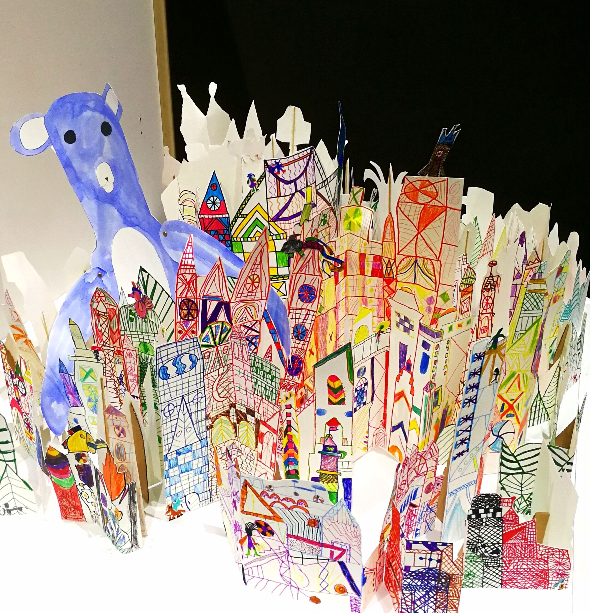 Papercraft Art Fantasy City In 3d Papercraft Cat A Eunos Primary School Trainer
