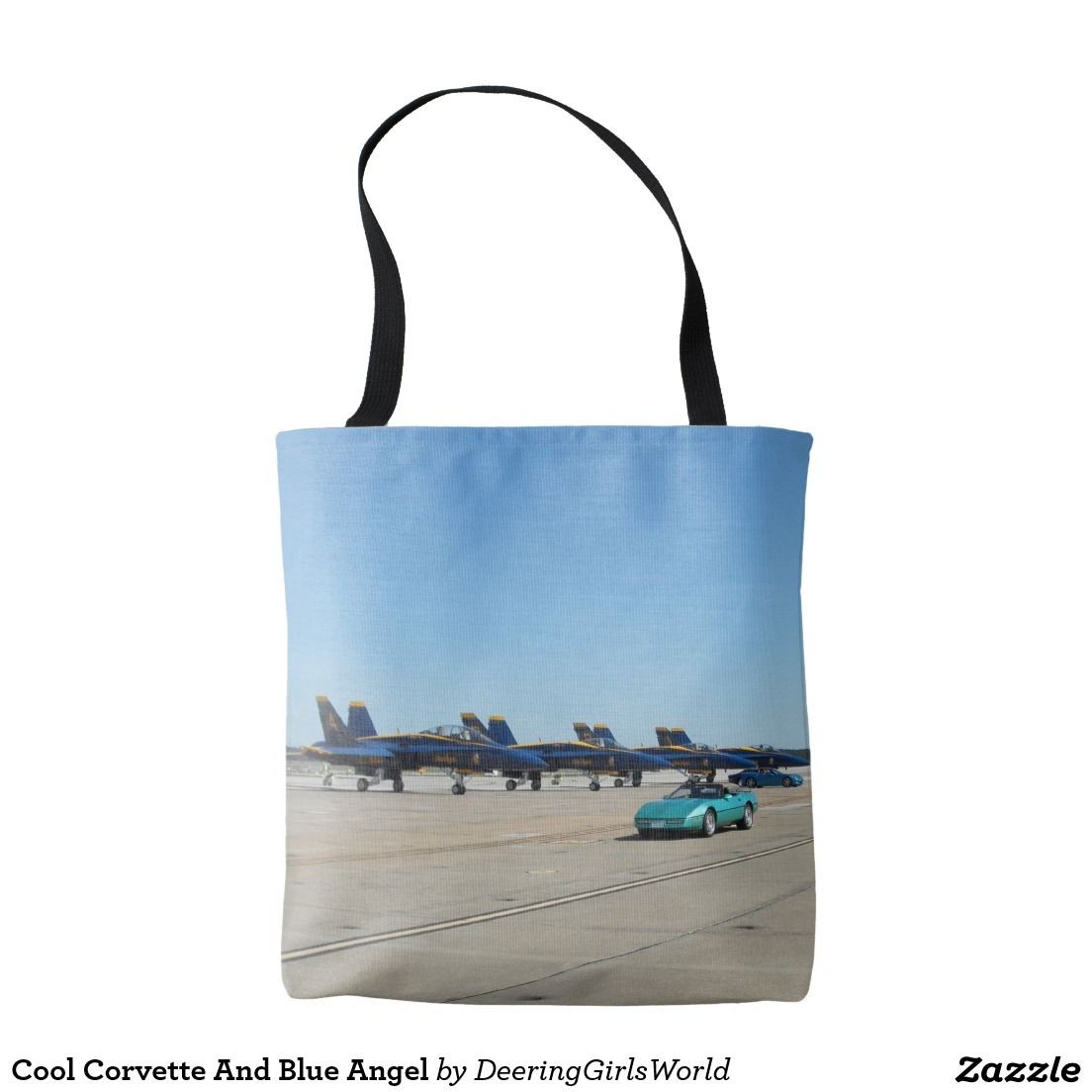 Papercraft Bag Cool Corvette and Blue Angel tote Bag Pinterest
