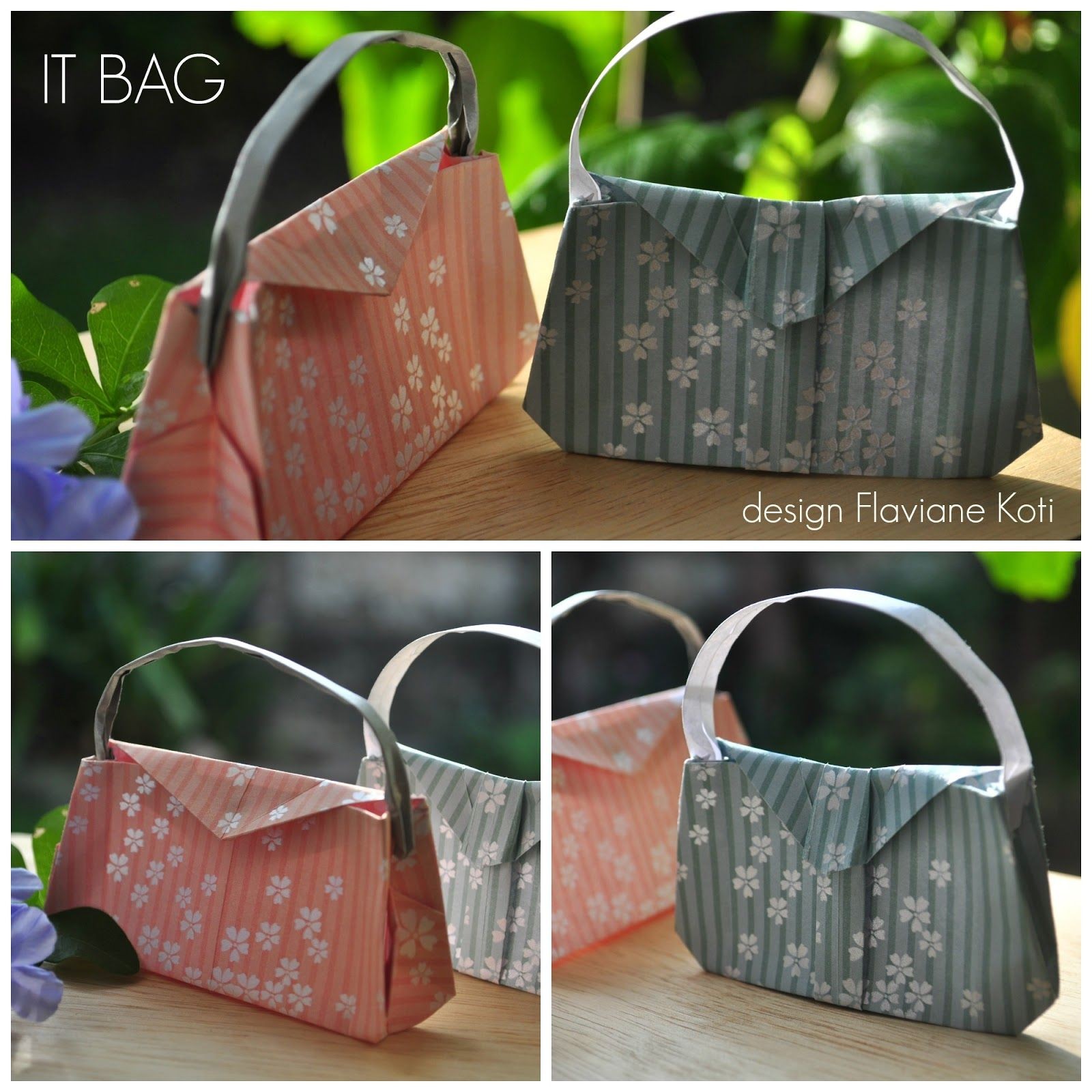 Papercraft Bag Terapia Do Papel It Bag origami E orinuno Design Flaviane Koti