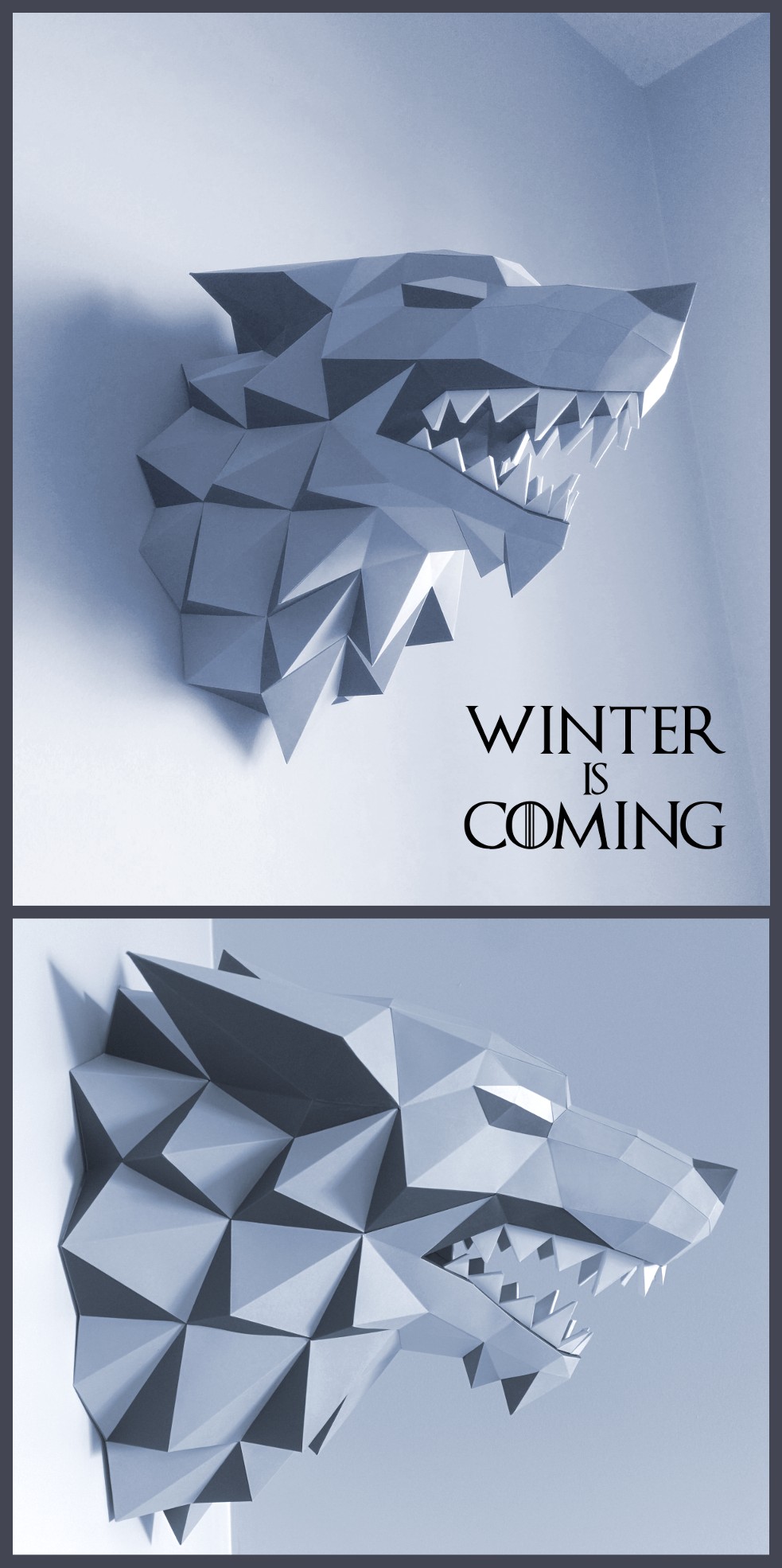 Papercraft Bear Direwolf Stark Game Of Thrones