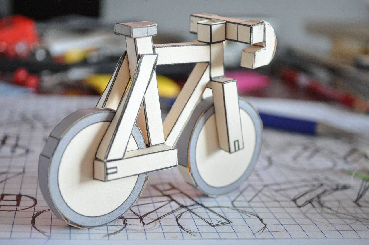 Papercraft Bike for My Desk Bike Bicycle Cycling Velo Velochic Loveofbike