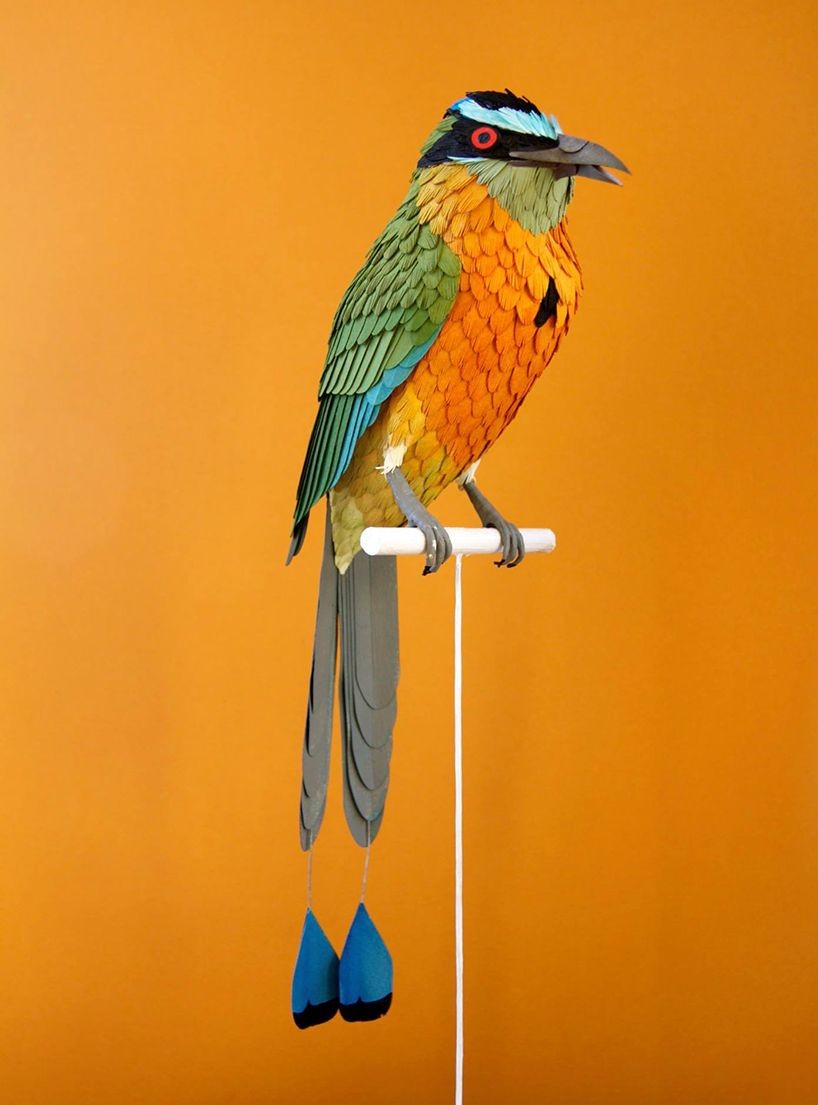 Papercraft Bird Diana Beltran Herrera S Paper Aviary Prises Hundreds Of
