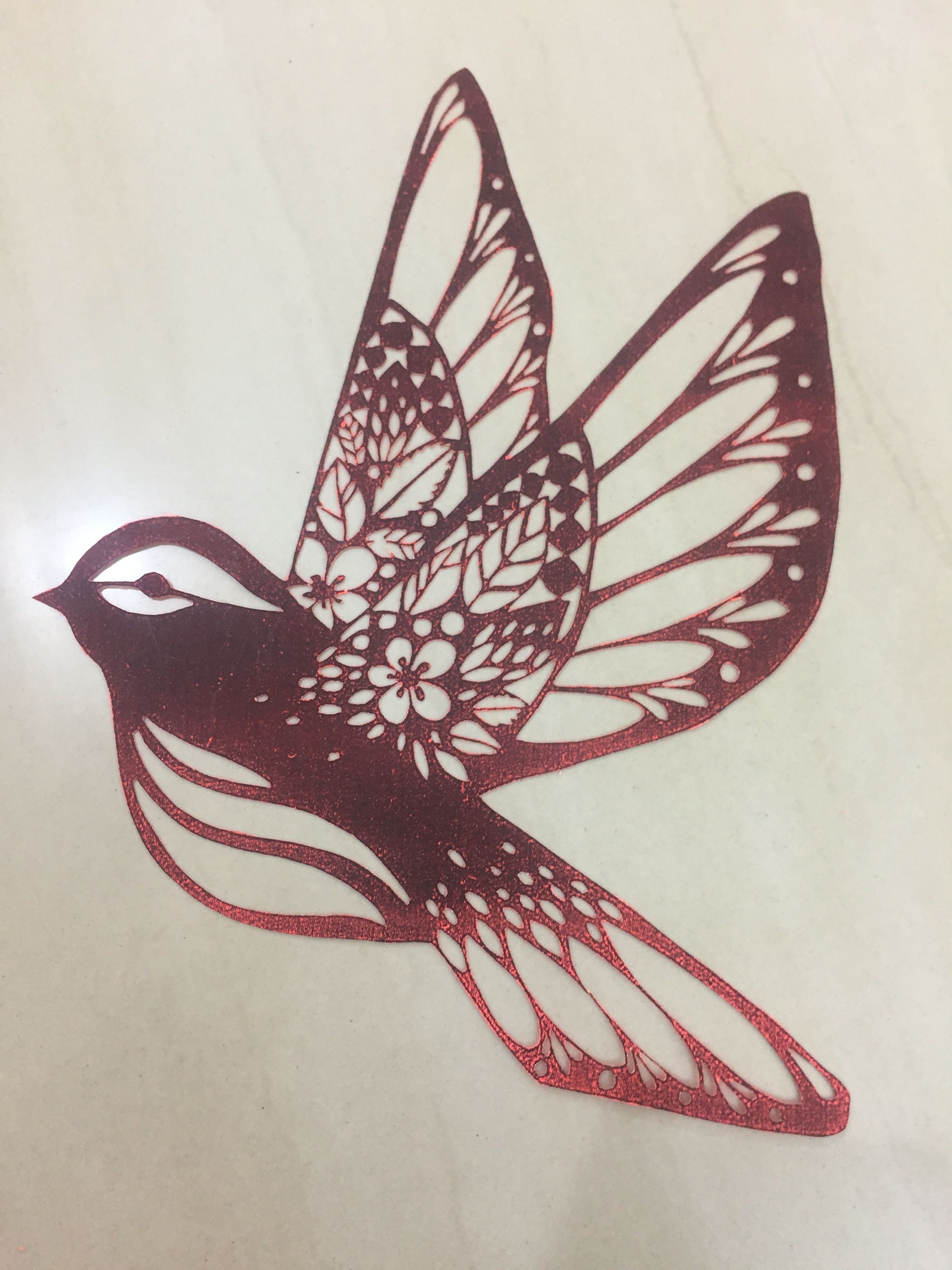 Papercraft Bird Flying Bird Paper Cutting Art Paper Cutting Art