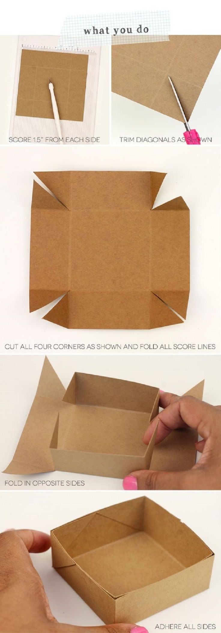 Papercraft Box Diy Paper Box Tutorial – Simplest Box Ever 14 Useful yet Unique
