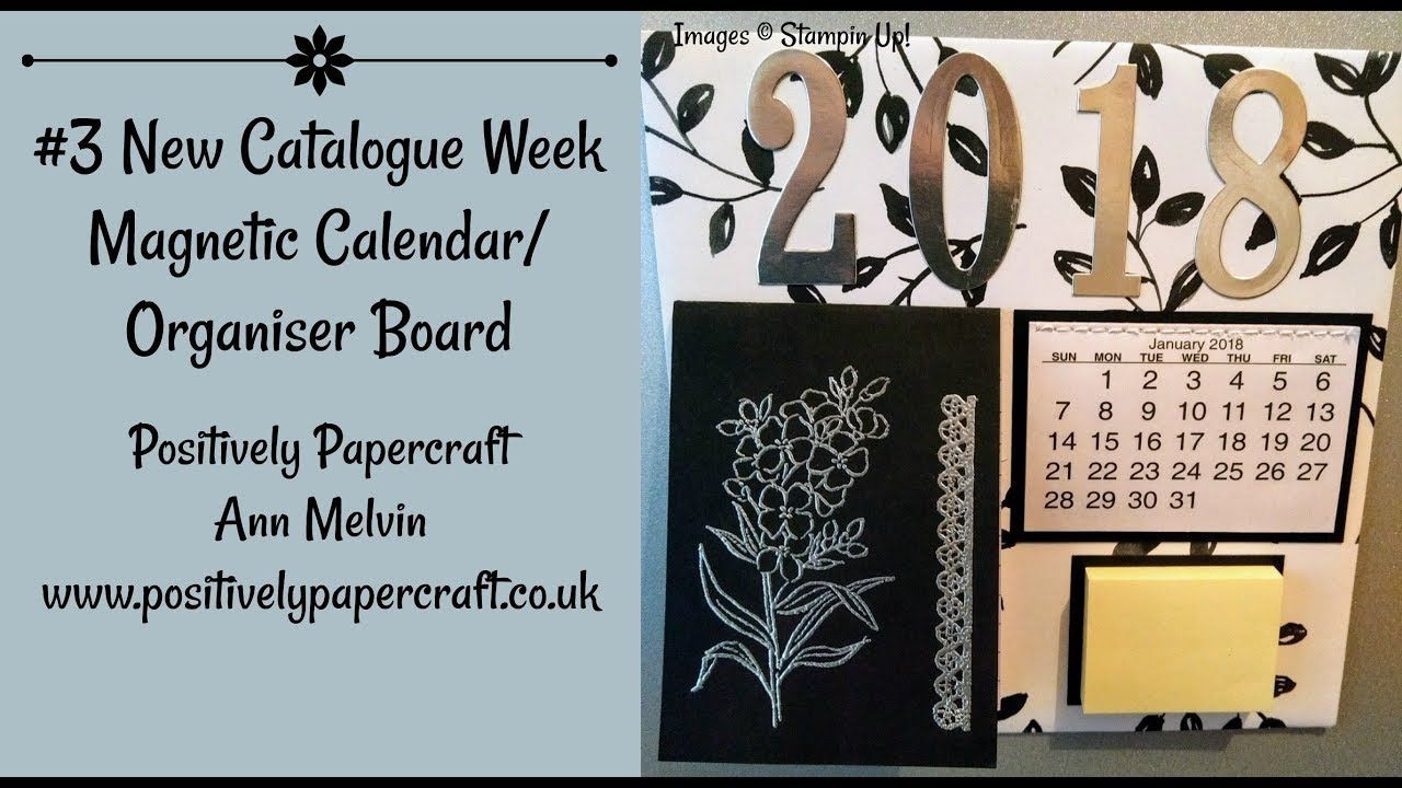Papercraft Calendar 3 New Catalogue Week Magnetic Calendar organiser Board