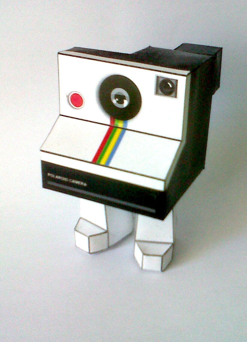 Papercraft Camera Bamboogila Papercraft Polaroid Paper toy Paper toys