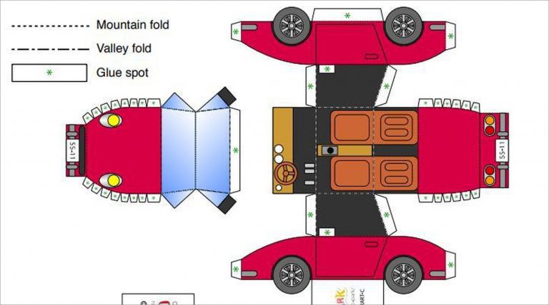 Printable Papercraft Car - Printable Papercrafts - Printable Papercrafts
