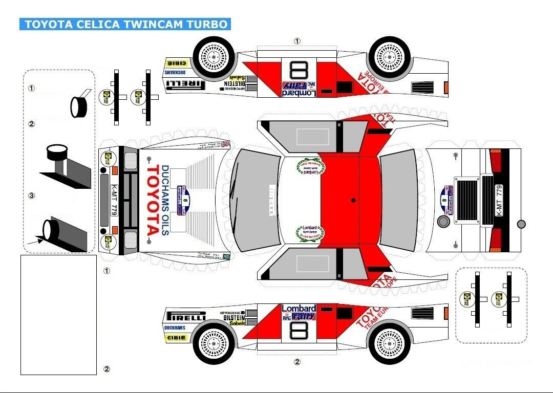 Papercraft Car Papercraft Slotcar toyota ÐÐ²ÑÐ¾ Pinterest