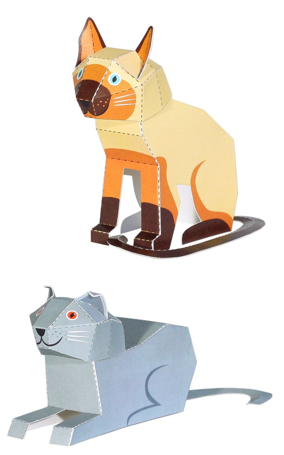 Papercraft Cats Cats Paper toys Paper