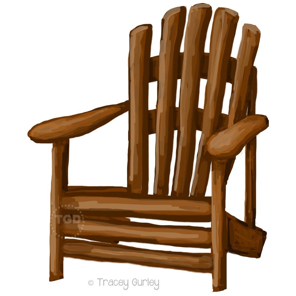 Papercraft Chair Adirondack Chair Clip Art Adirondack Chair Painting Hand Painted