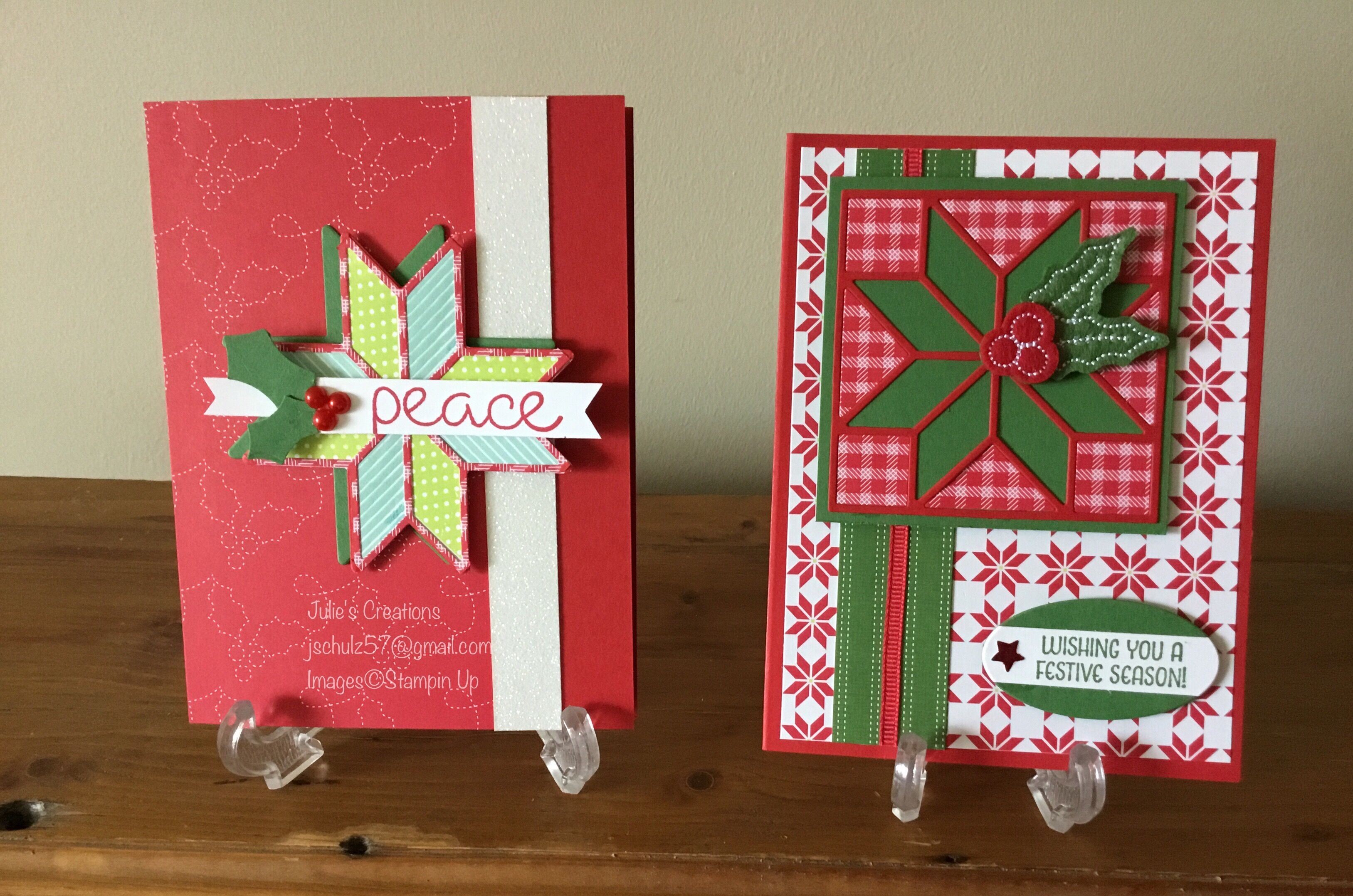 Papercraft Christmas Cards Christmas Card with Lots Of Bling Christmas Stampin Up