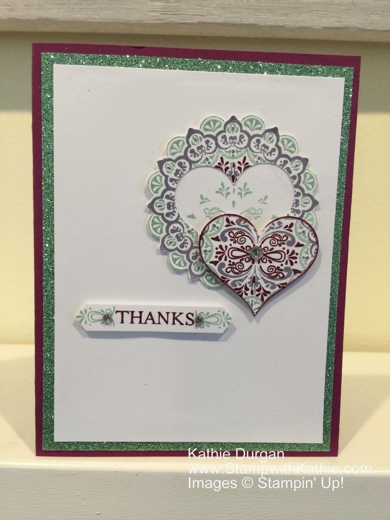 Papercraft Christmas Cards Stampin Up Fms280 & Ssc149 Thanks