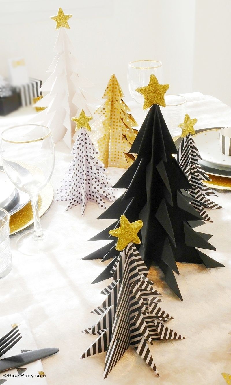 Papercraft Christmas Decorations Diy origami Paper Christmas Trees Craft Ideas