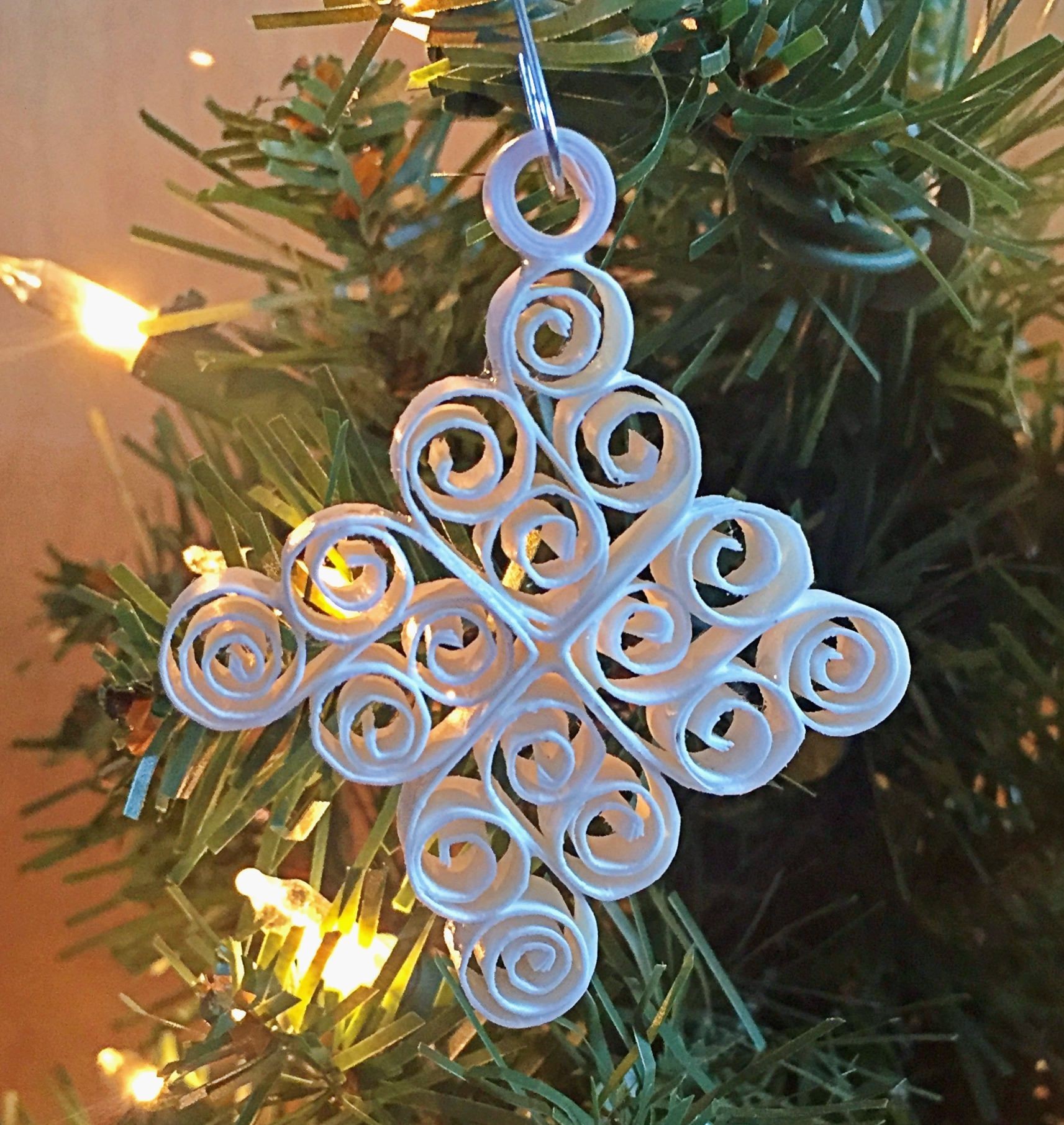 Papercraft Christmas ornaments ornament Decoration Snowflake Quilled Paper Quilling Christmas