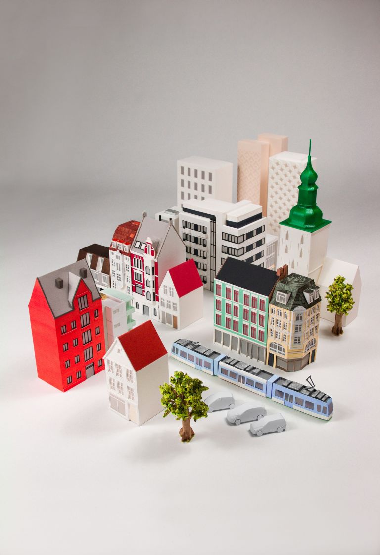 Papercraft City Ollanski Folio Illustration Agency - Printable