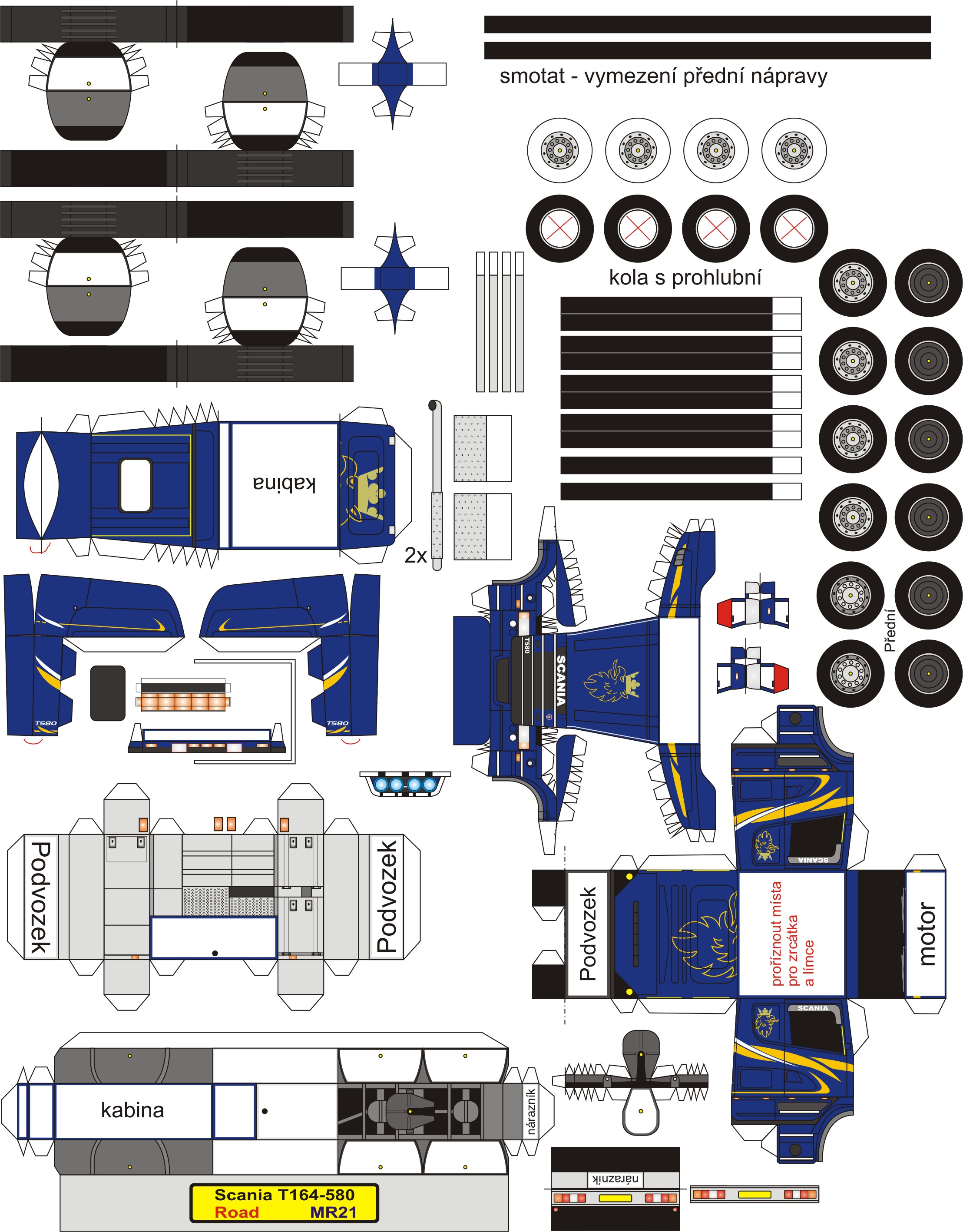 Papercraft Diorama Mr21 Scania T164 580 22172836 Paper Trucks