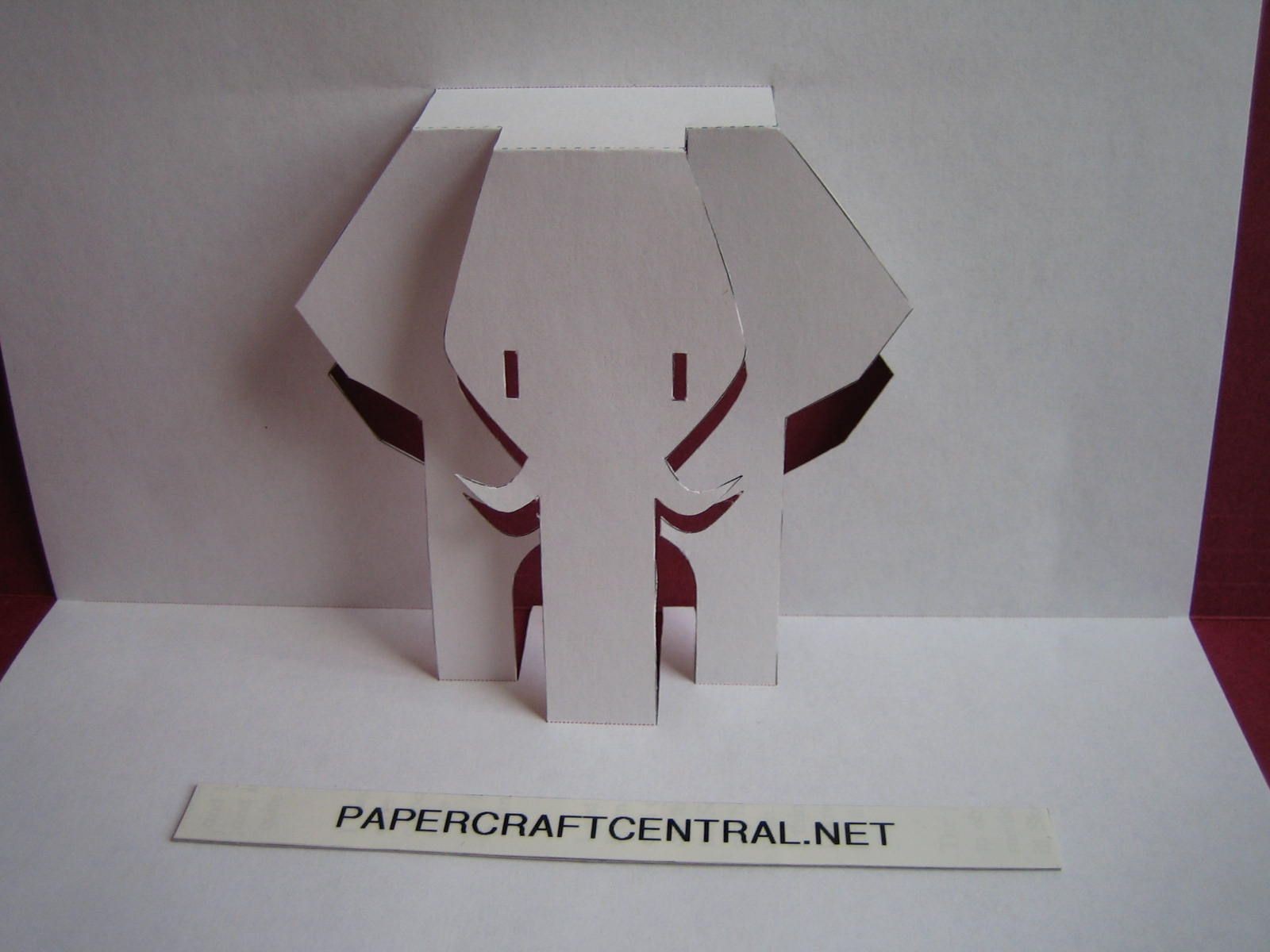 Papercraft Elephant Kirigami Paper Cut Art Decoupage African Elephant