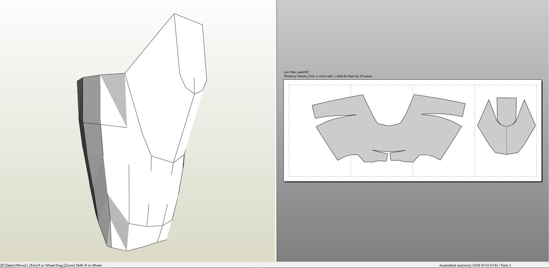 Papercraft Files Papercraft Pdo File Template for Iron Man Mk Iii Full Armor