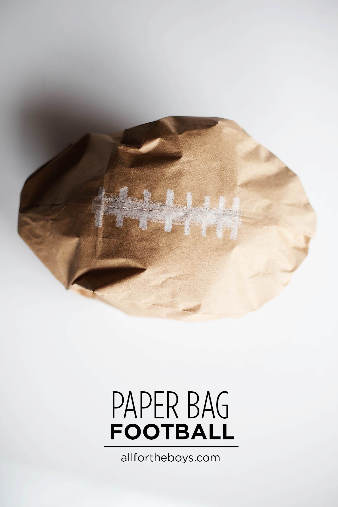Papercraft Football Diy Paper Bag Football Craft Recreational Ideas