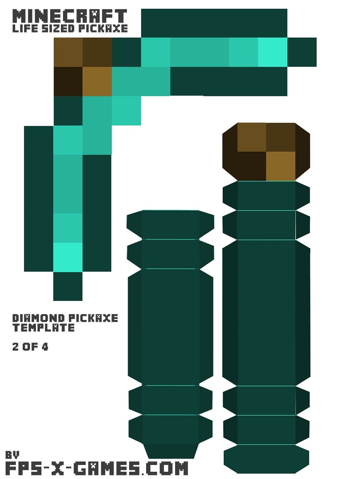 Minecraft Papercraft Herobrine With Armor