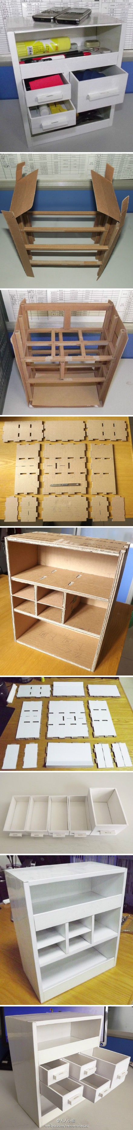 Papercraft Furniture Cardboard Box Cupboard Artsy Crafties Pinterest