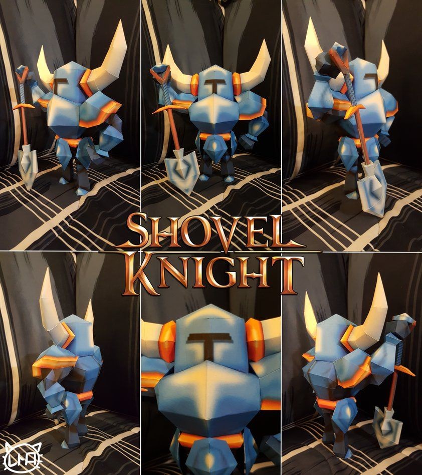 Papercraft Game Yacht Club Games Papercraft Shovel Knight by Superretrobro