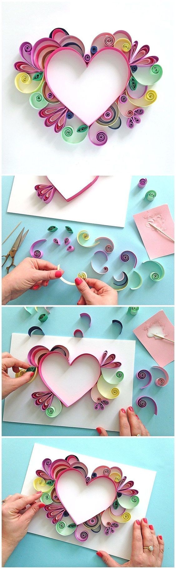 Papercraft Gifts Learn How to Quill A Darling Heart Shaped Mother S Day Paper Craft