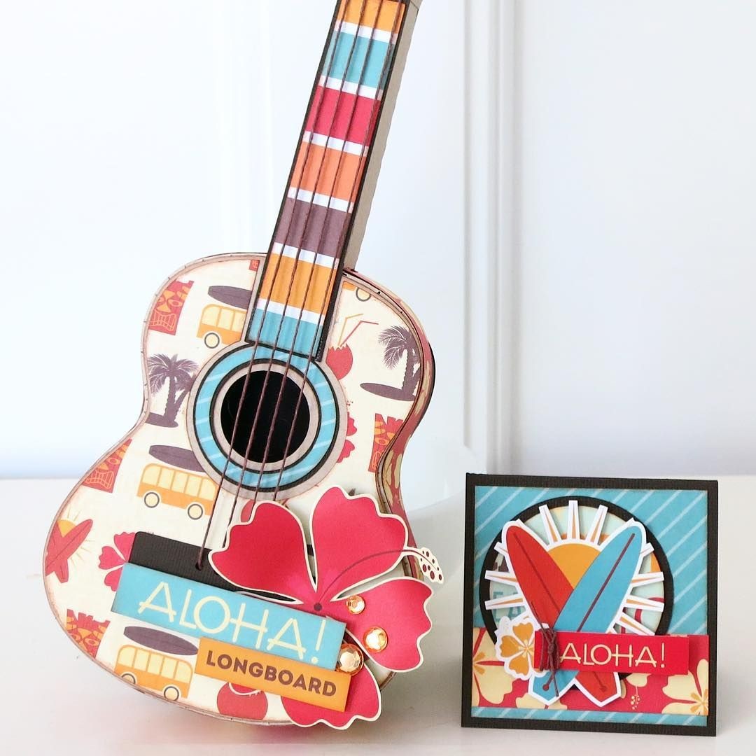 Papercraft Guitar Incredible Diy Paper Guitar Box and Card by Jana Eubank Using
