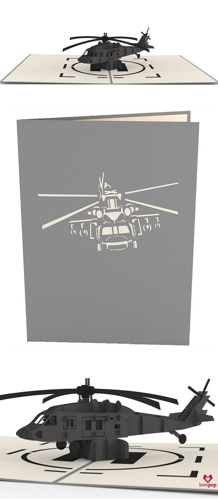 Papercraft Helicopter Blackhawk Helicopter Gifties Pinterest