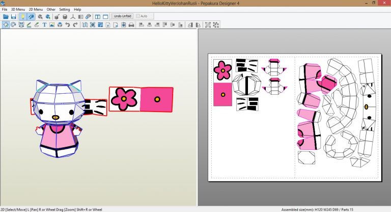 Papercraft Hello Kitty Kitty Papercraft Printable Papercrafts