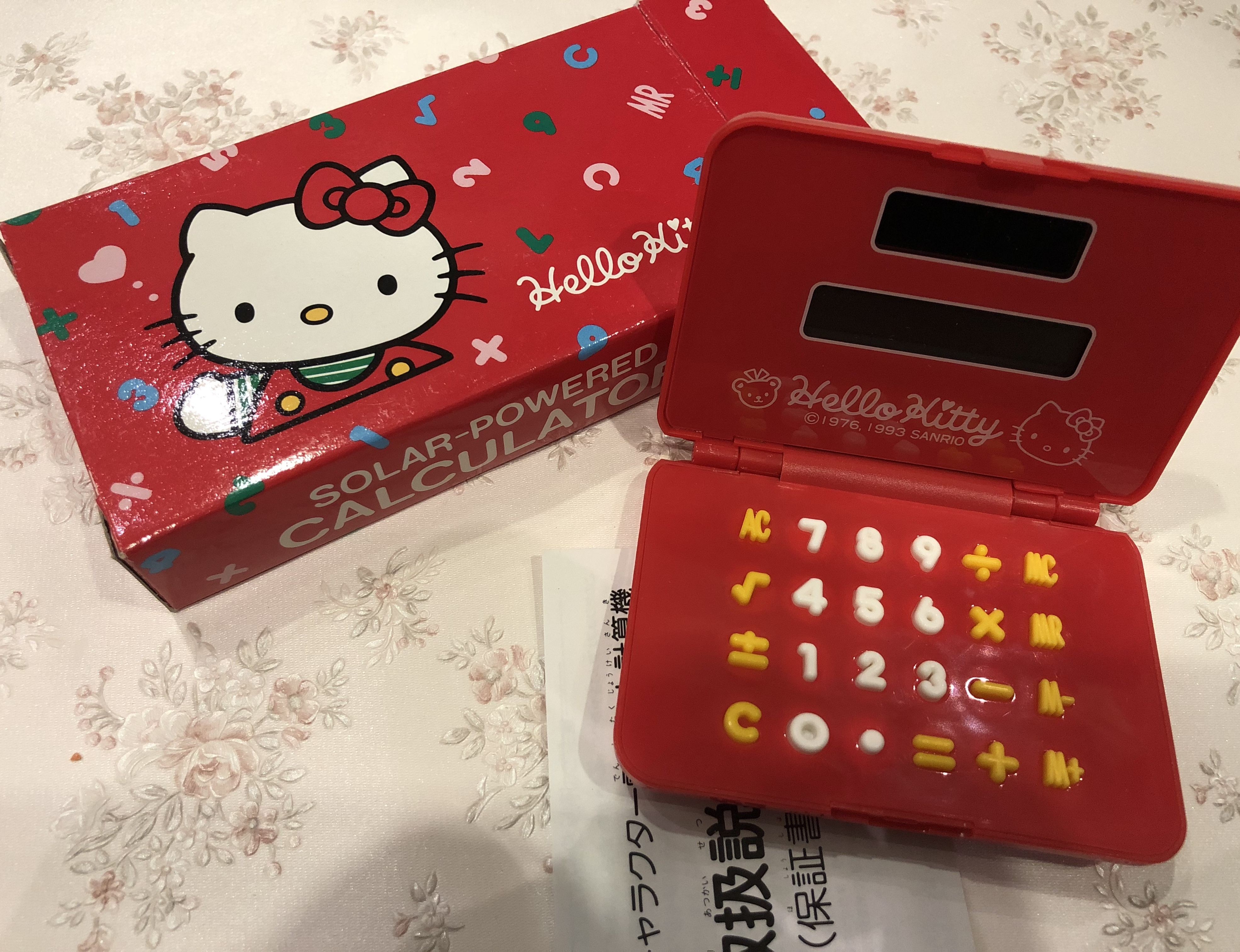 Papercraft Hello Kitty Vintage Hello Kitty Calculator Sanrio