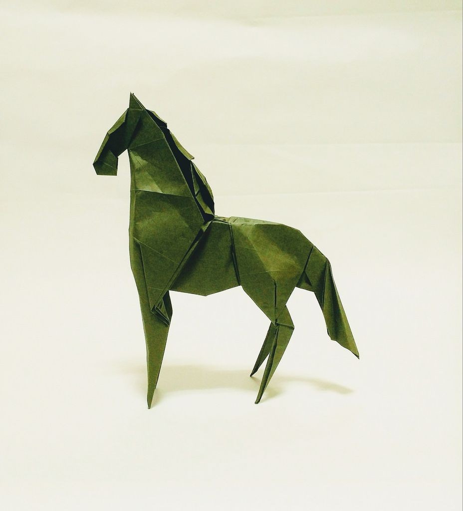 Papercraft Horse Horse Designed by Me by Jeong Jaeil origami Pinterest