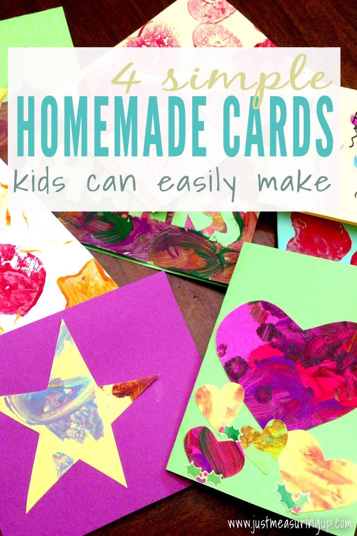 Papercraft Ideas for Children Kids Thank You Cards 4 Simple Cards that Kids Can Easily Make