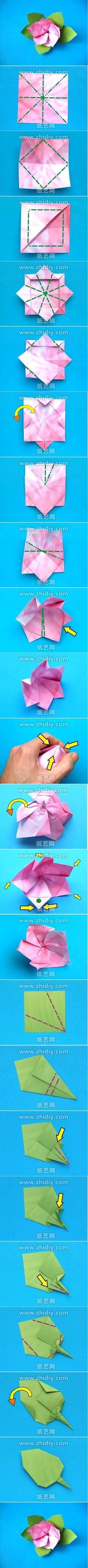 Papercraft iPhone Diy Handmade origami Whisper Pictures origami A Pap­r
