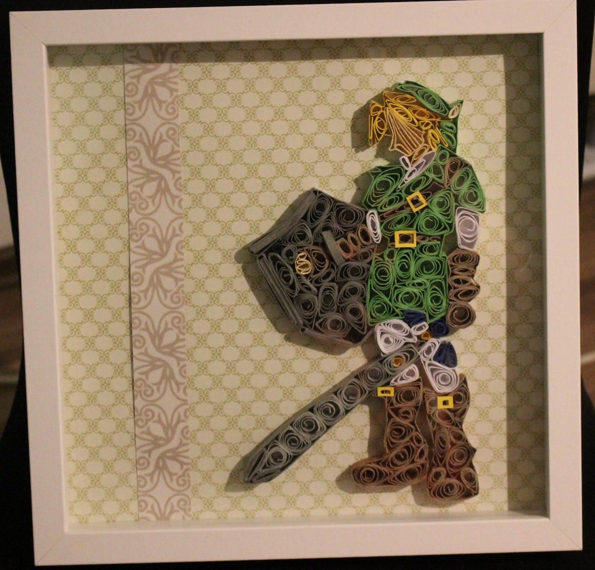 Papercraft Legend Of Zelda Zelda Link Legend Of Zelda Quilling Abstract Art Home Decor Gifts