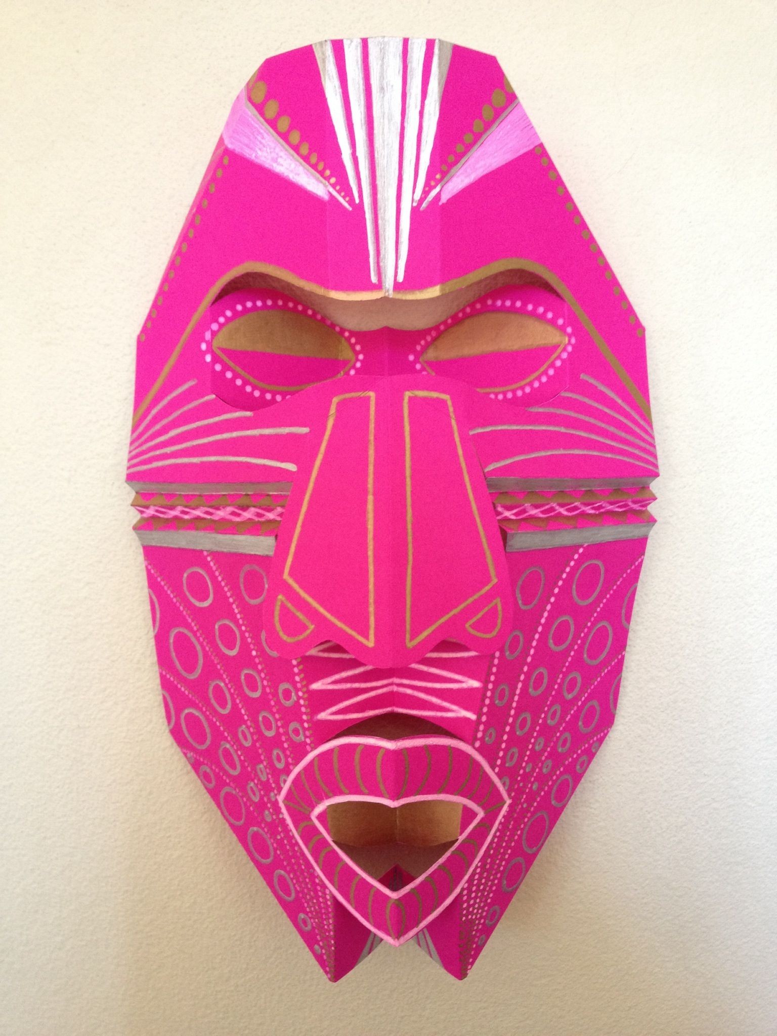 Papercraft Masks How to Make A Pop Up Tribal Mask Recipe